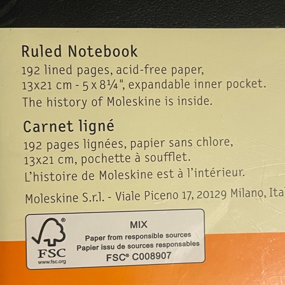 Moleskin Classic Collection Ruled Notebook Set Of 3 New Sealed - Picture 8 of 12